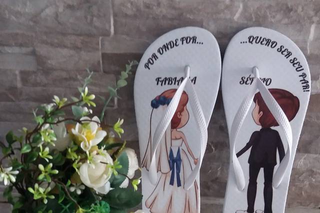 Chinelos personalizados