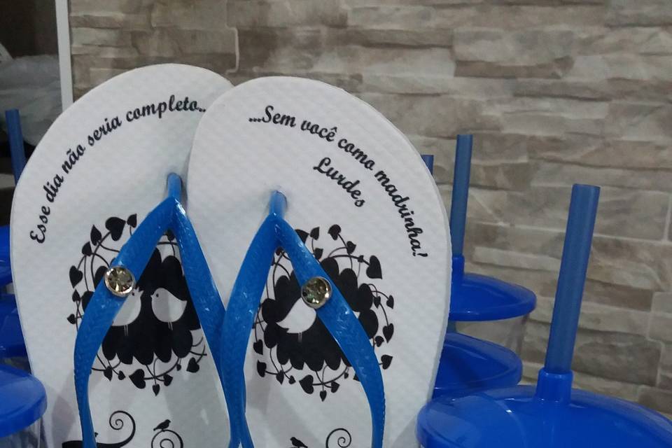 Chinelos personalizados