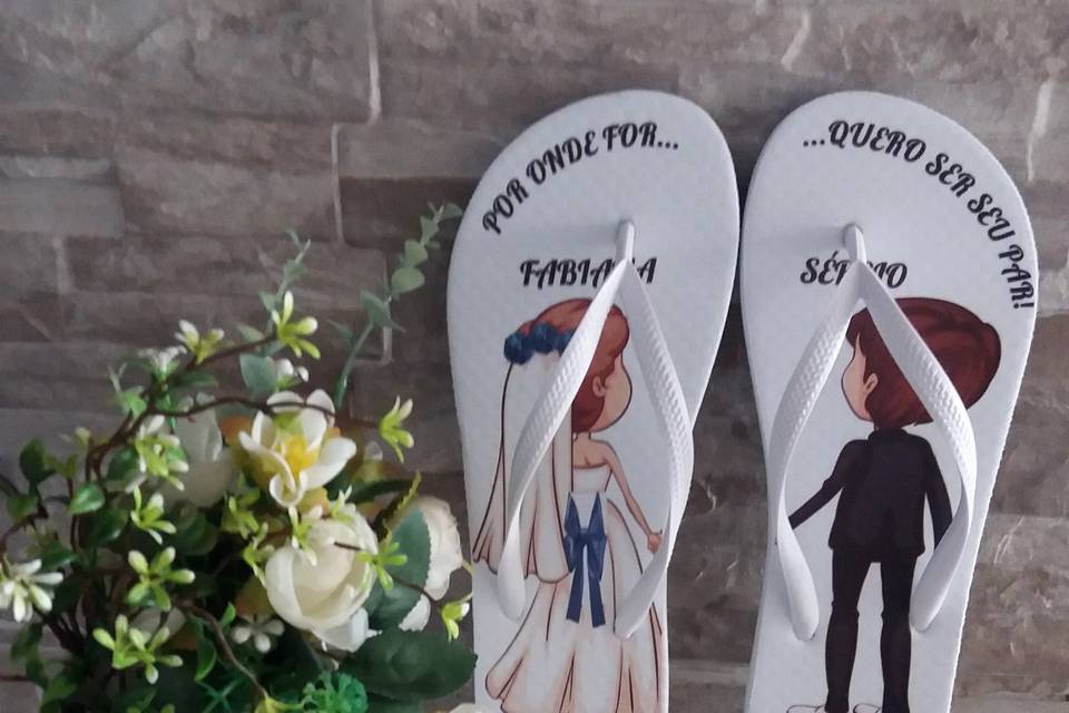 Chinelos personalizados