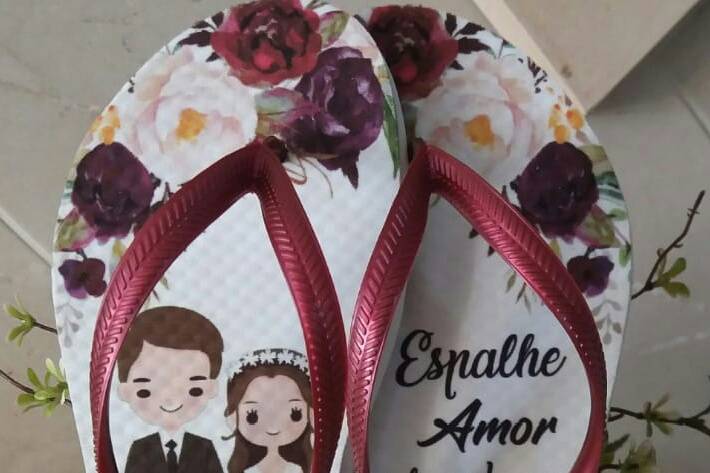 Chinelo personalizado