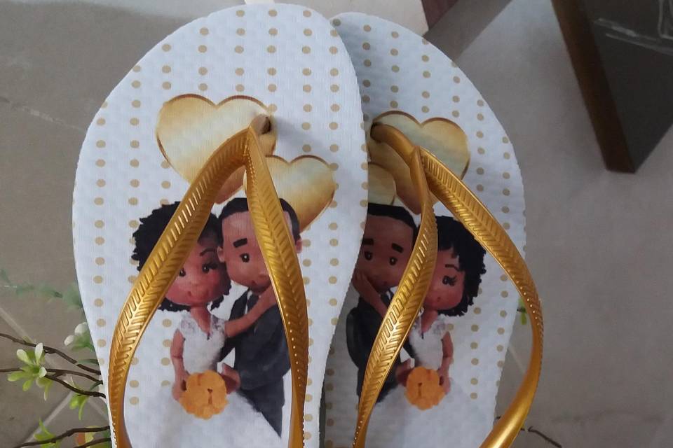 Chinelos personalizados