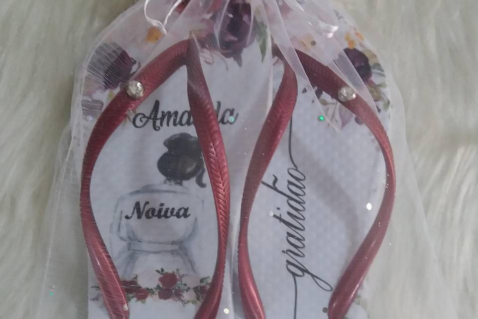 Chinelos personalizados