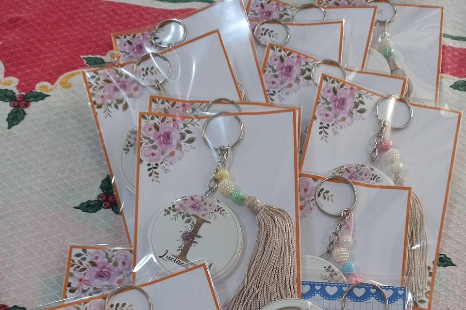 Chaveiro espelho personalizado