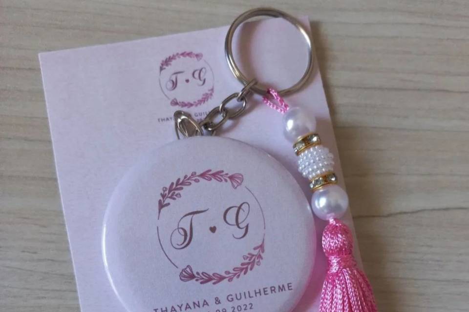 Chaveiro espelho personalizado