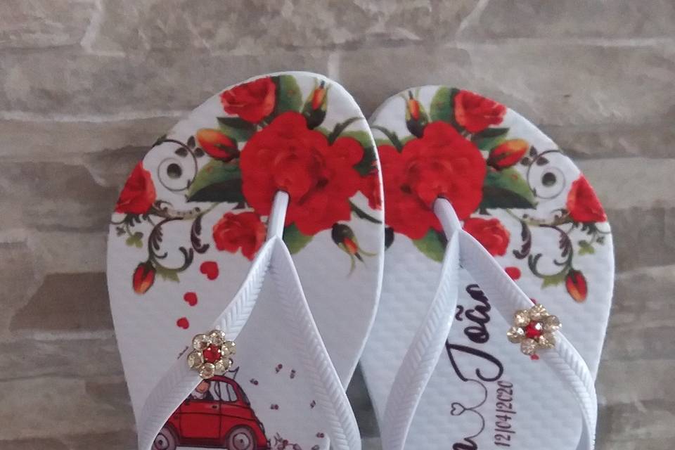 Chinelos personalizados