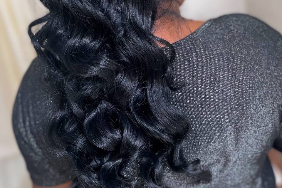 Penteado semi preso