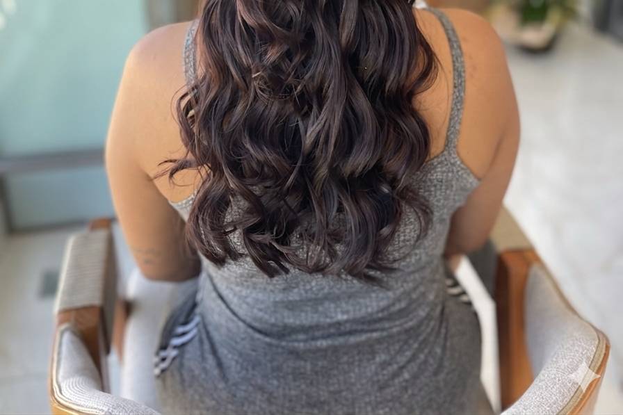 Penteado semi preso
