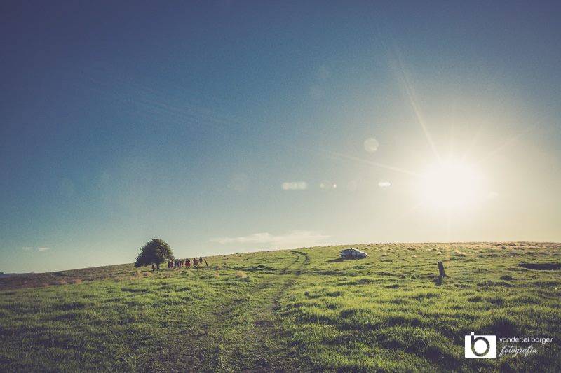 A energia e beleza da vista