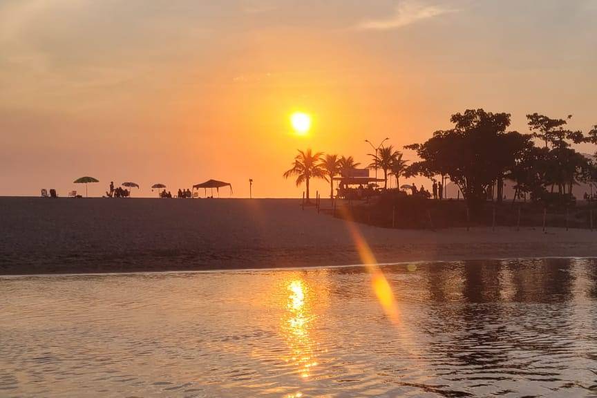 Por do sol do deck