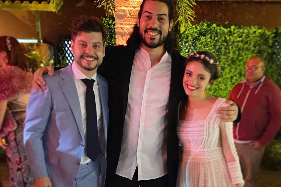 Noivos Miguel e Juliana
