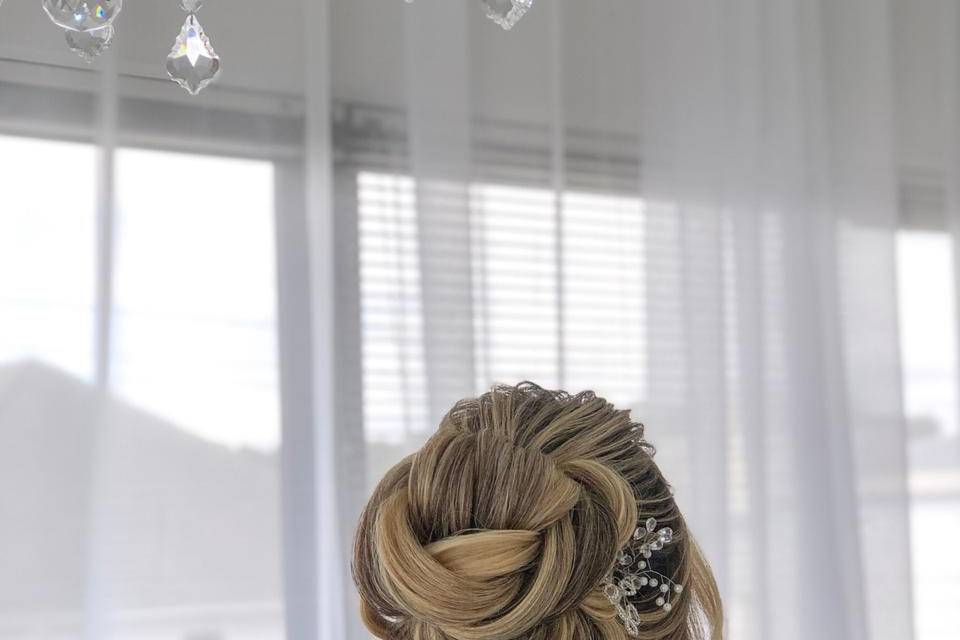 Detalhes penteado