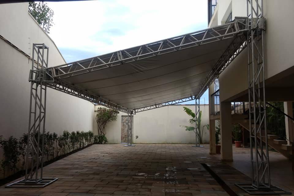 Tenda com fechamento cristal