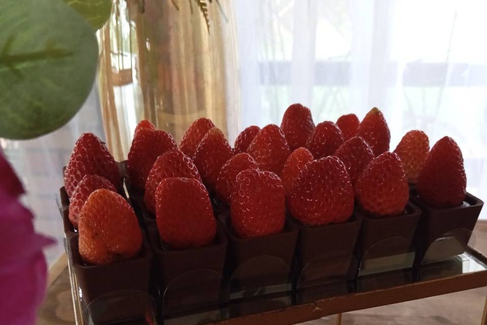 Chocolate com morango