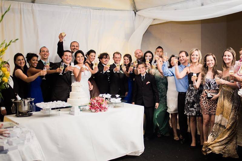 Convidados na recepção