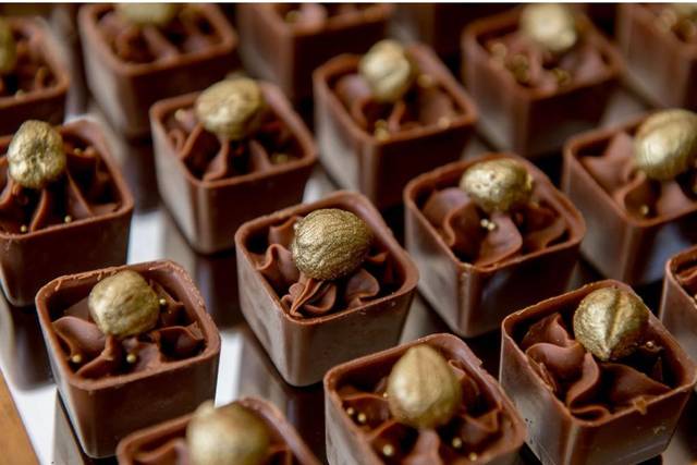Caixinhas de chocolate com trufas