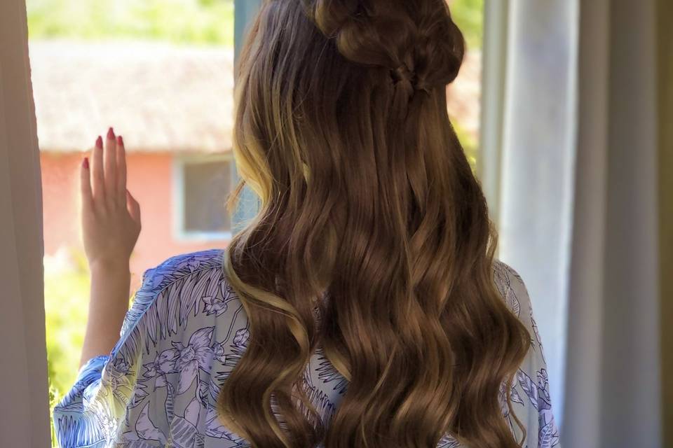 Madrinha  Gabi (Penteado )