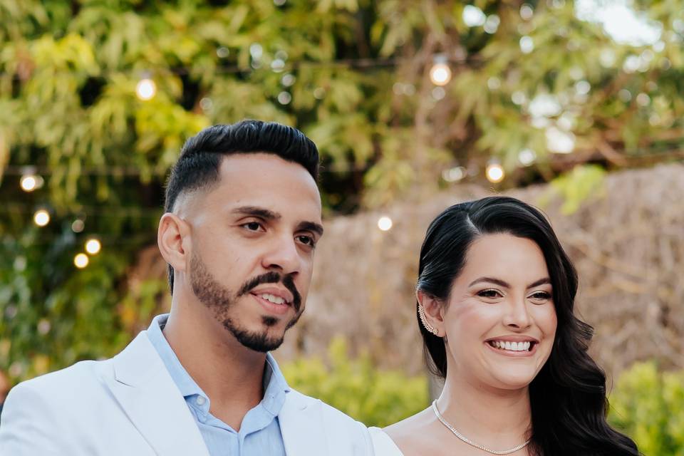 Just married.