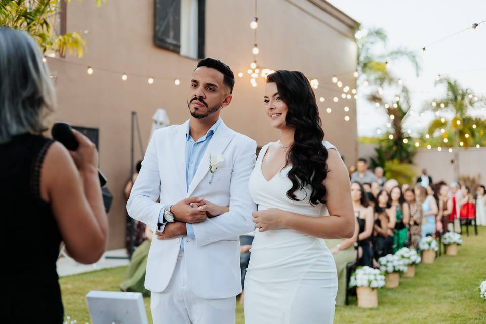 Just married.