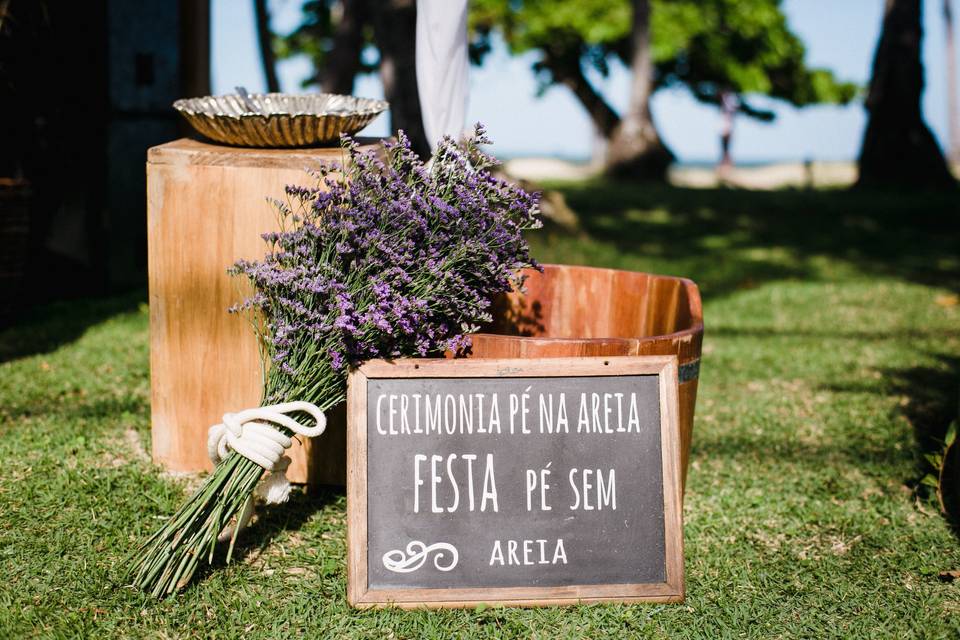 Decoração casamento praia