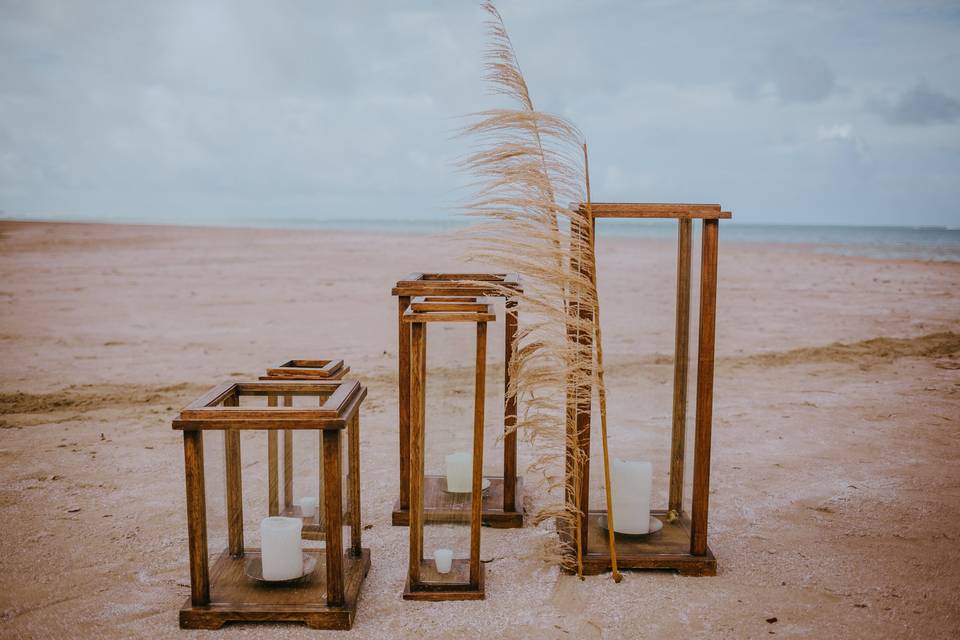 Decoração casamento praia