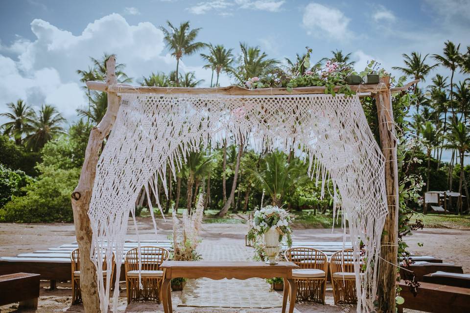 Decoração casamento praia