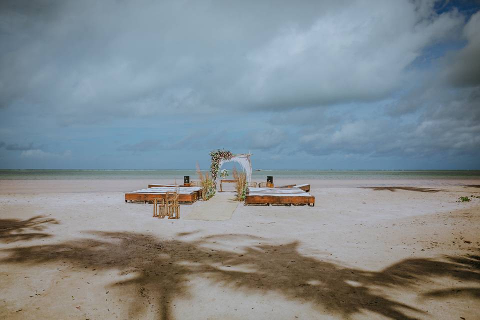 Decoração casamento praia