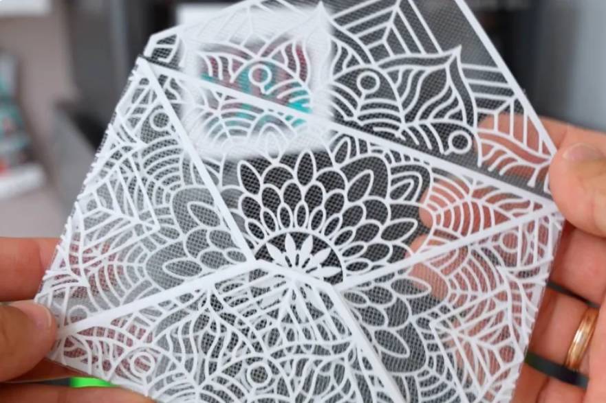 Envelope com tule