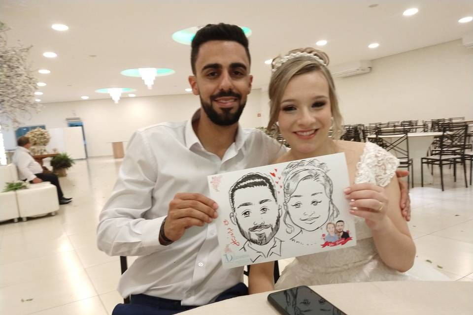 Desenheria Caricaturas ao Vivo