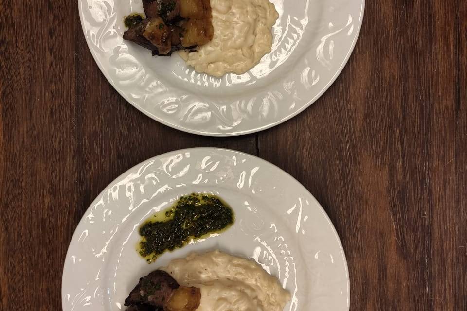 Picanha com ervas e Risoto