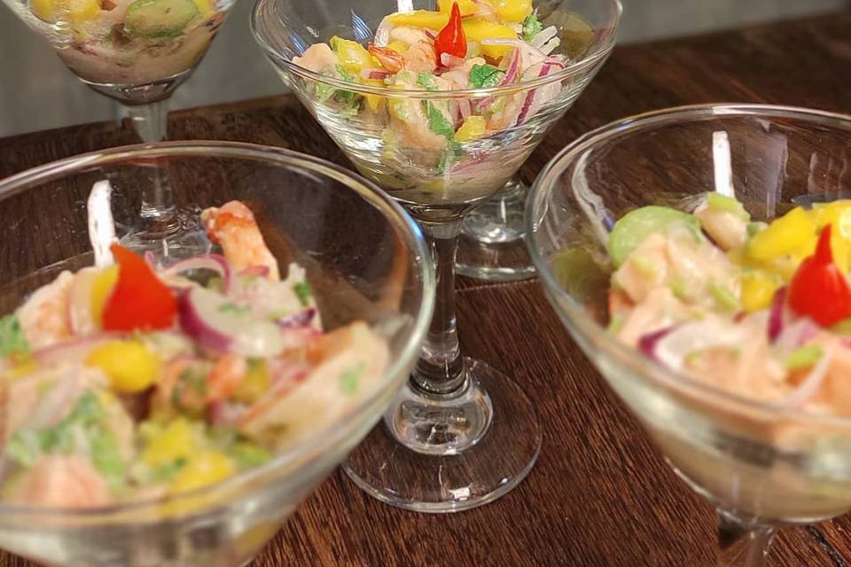 Ceviche de Frutos do Mar.