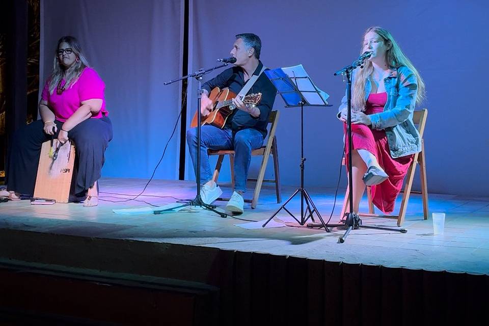 Show trio com percussão