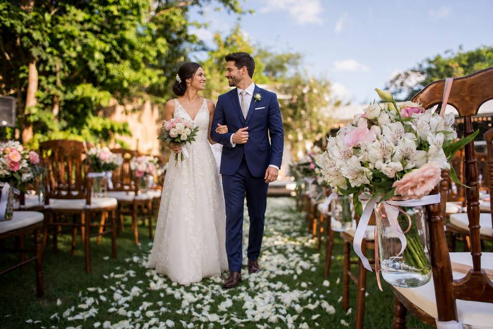 Casamento ao ar livre