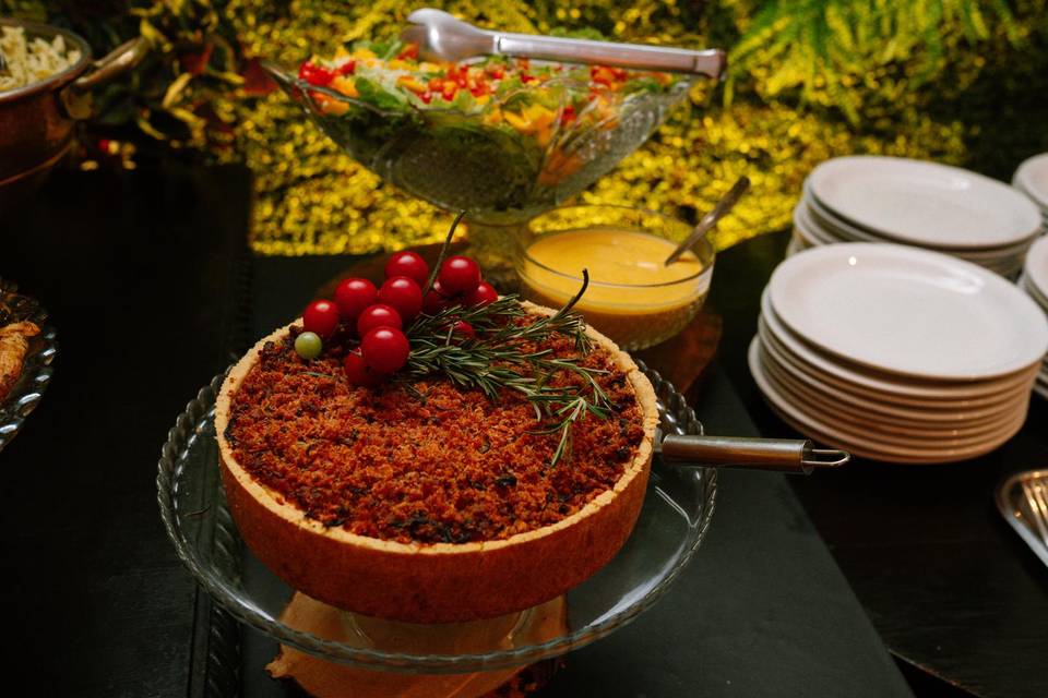 Mesa montada jantar