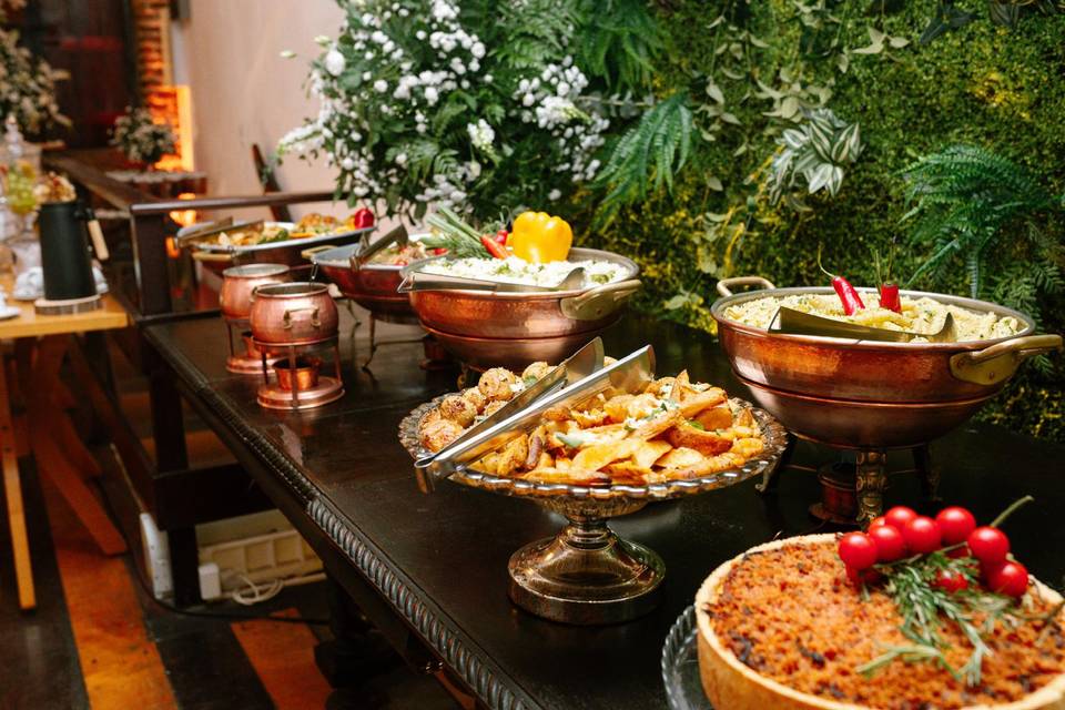 Mesa montada jantar