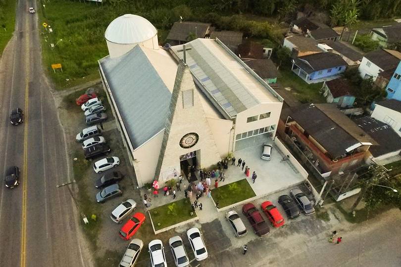 Imagem aérea igreja