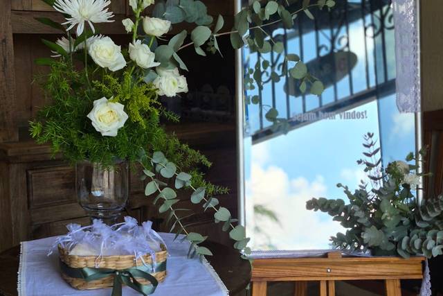 Boas vindas verde oliva