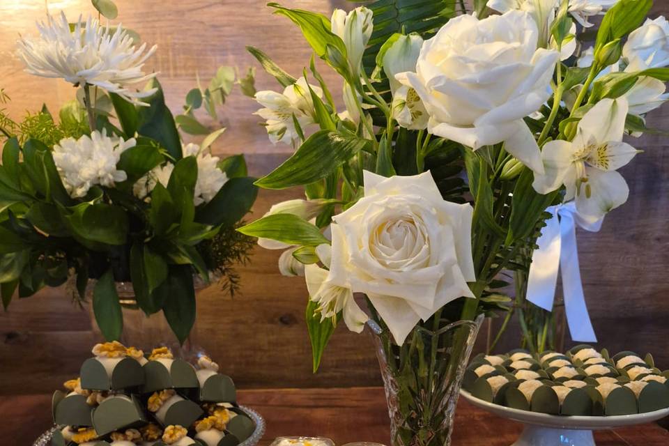 Doces e flores