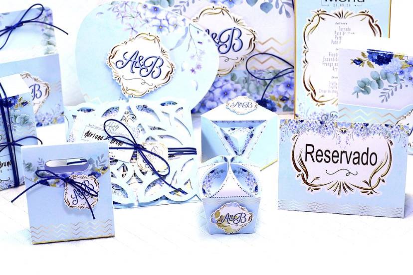 Kit casamento azul