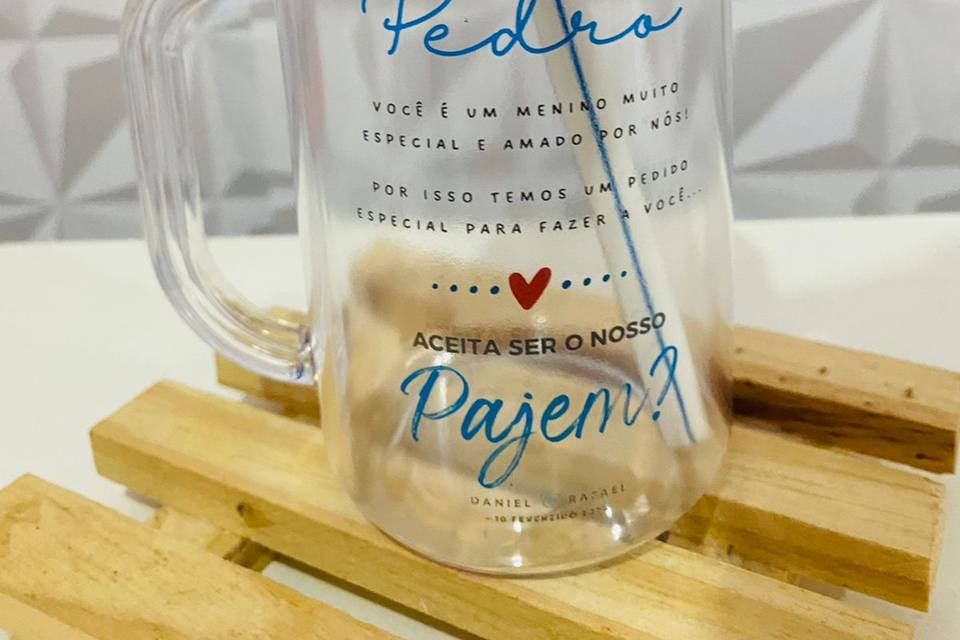 Caneca convite pajem