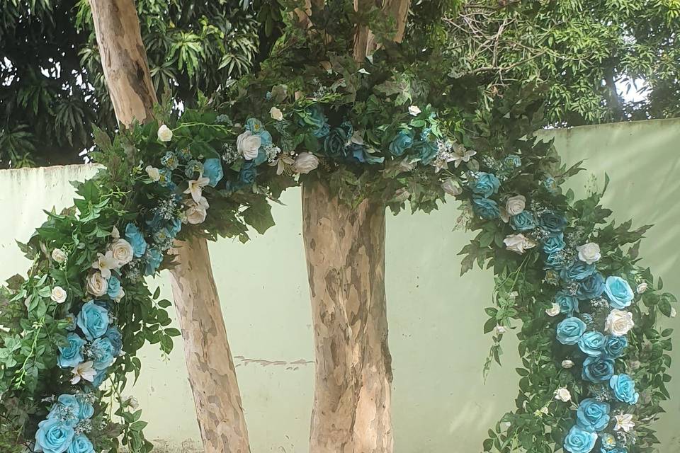 Arco de flores tiffany