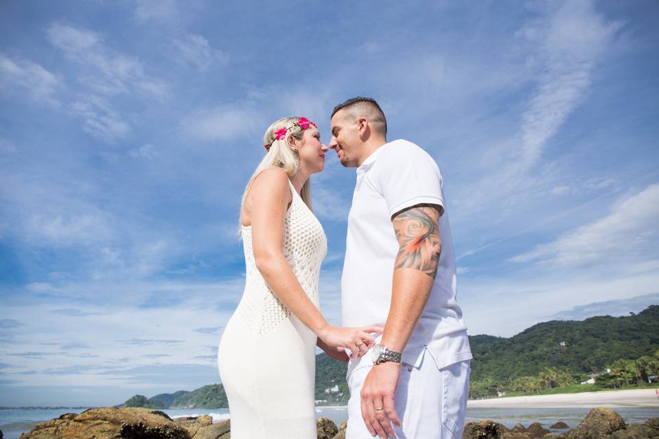 Pre wedding na praia