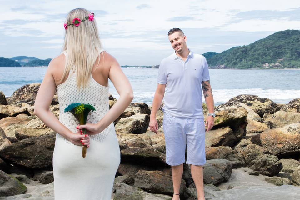 Pre wedding na praia