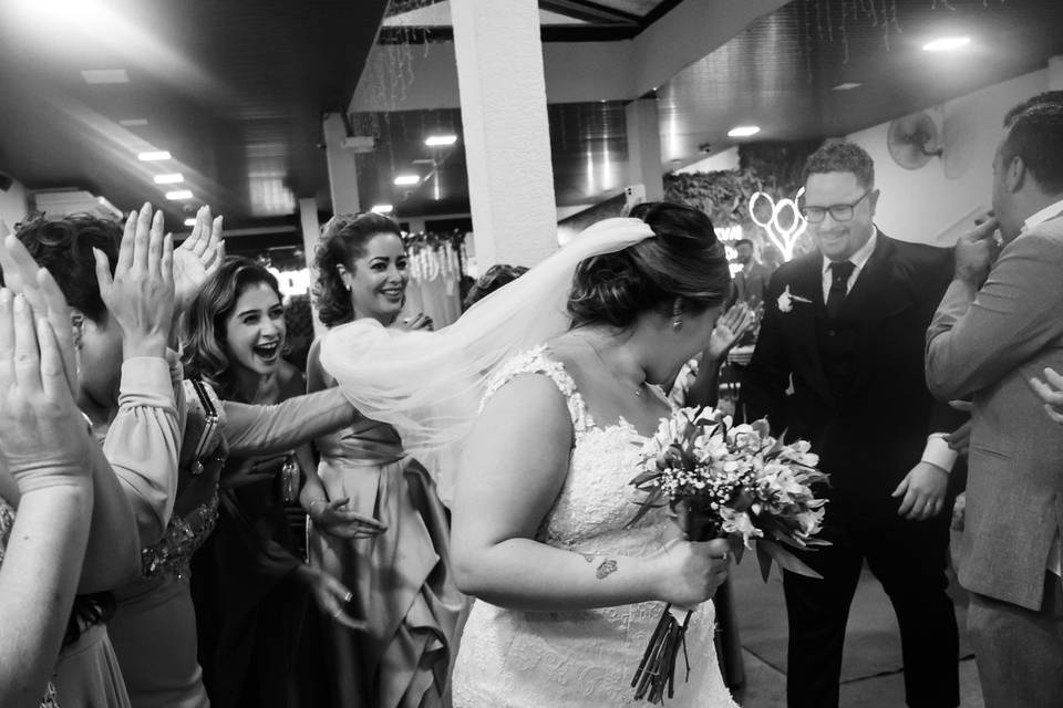Saída dos recém casados