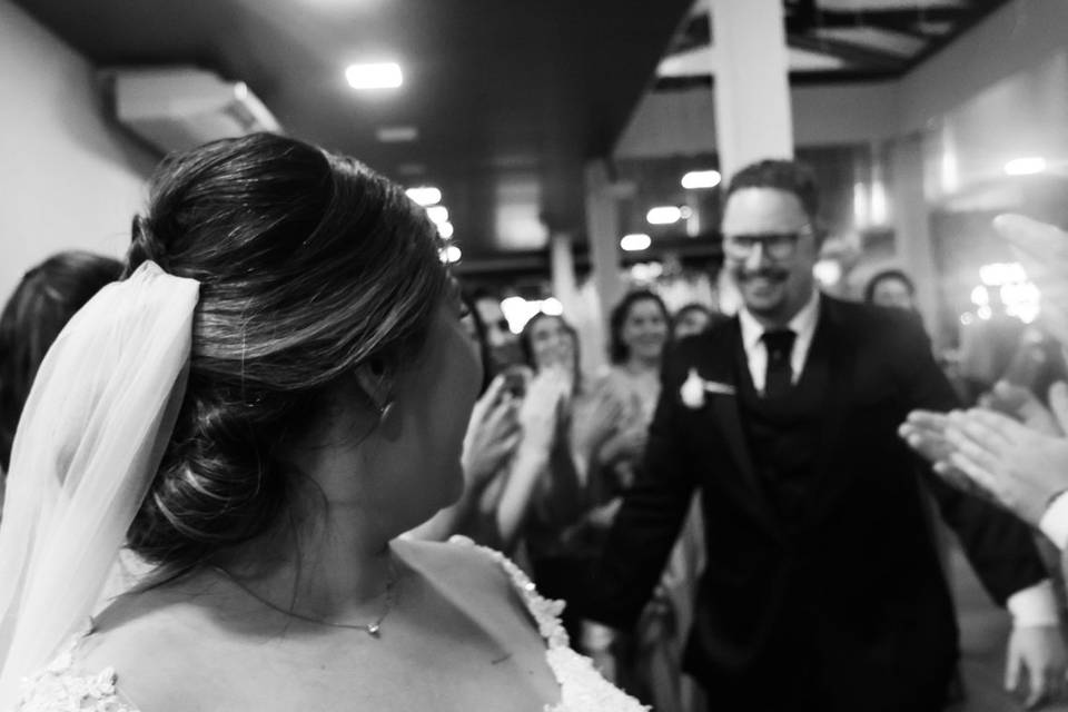 Saída dos recém casados