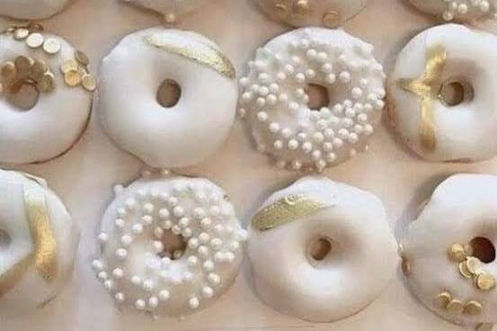 Mini donuts decorado casamento