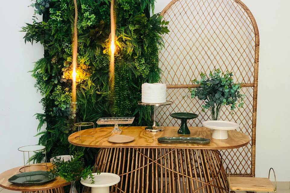 Decoração casamento intimista.