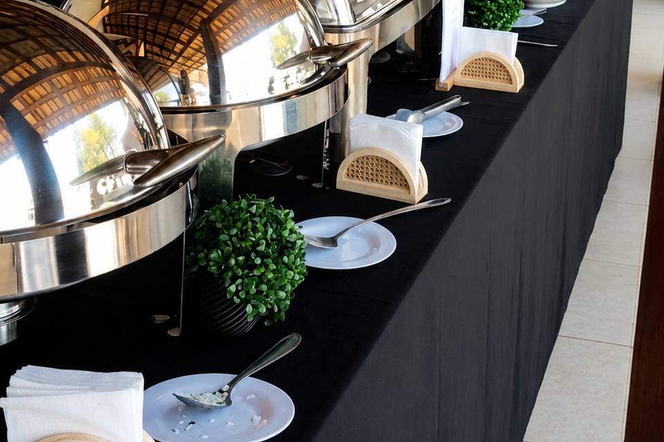 Estrutura completa de buffet
