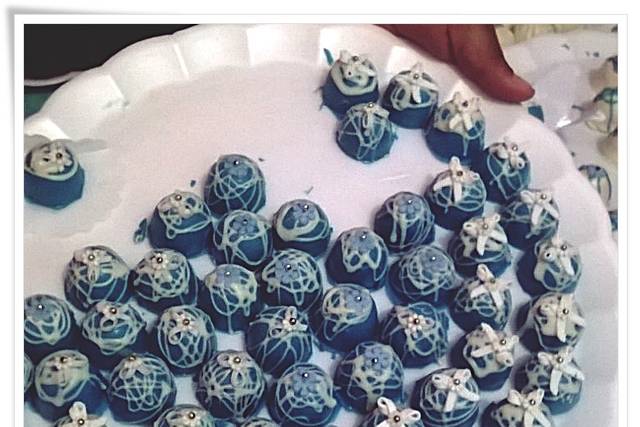 Doces finos com fondant