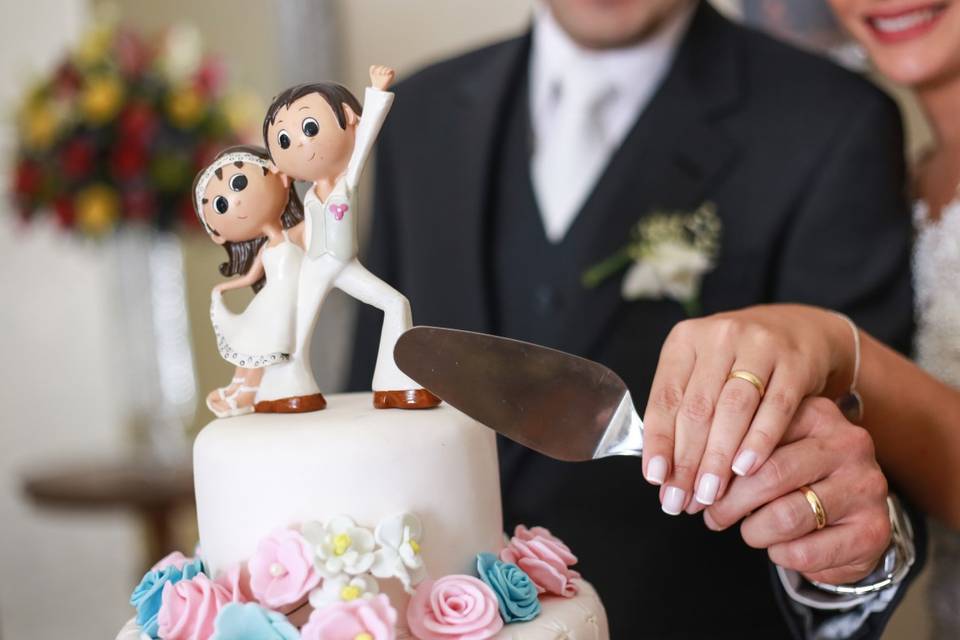 Festa, casamento, bolo, corte