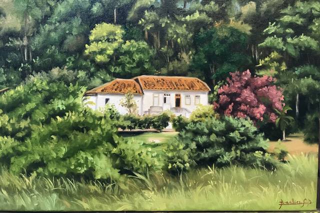 Pintura a óleo sobre tela